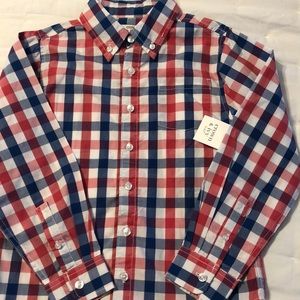 NWT Boys Crown & Ivy Long Sleeve button down shirt